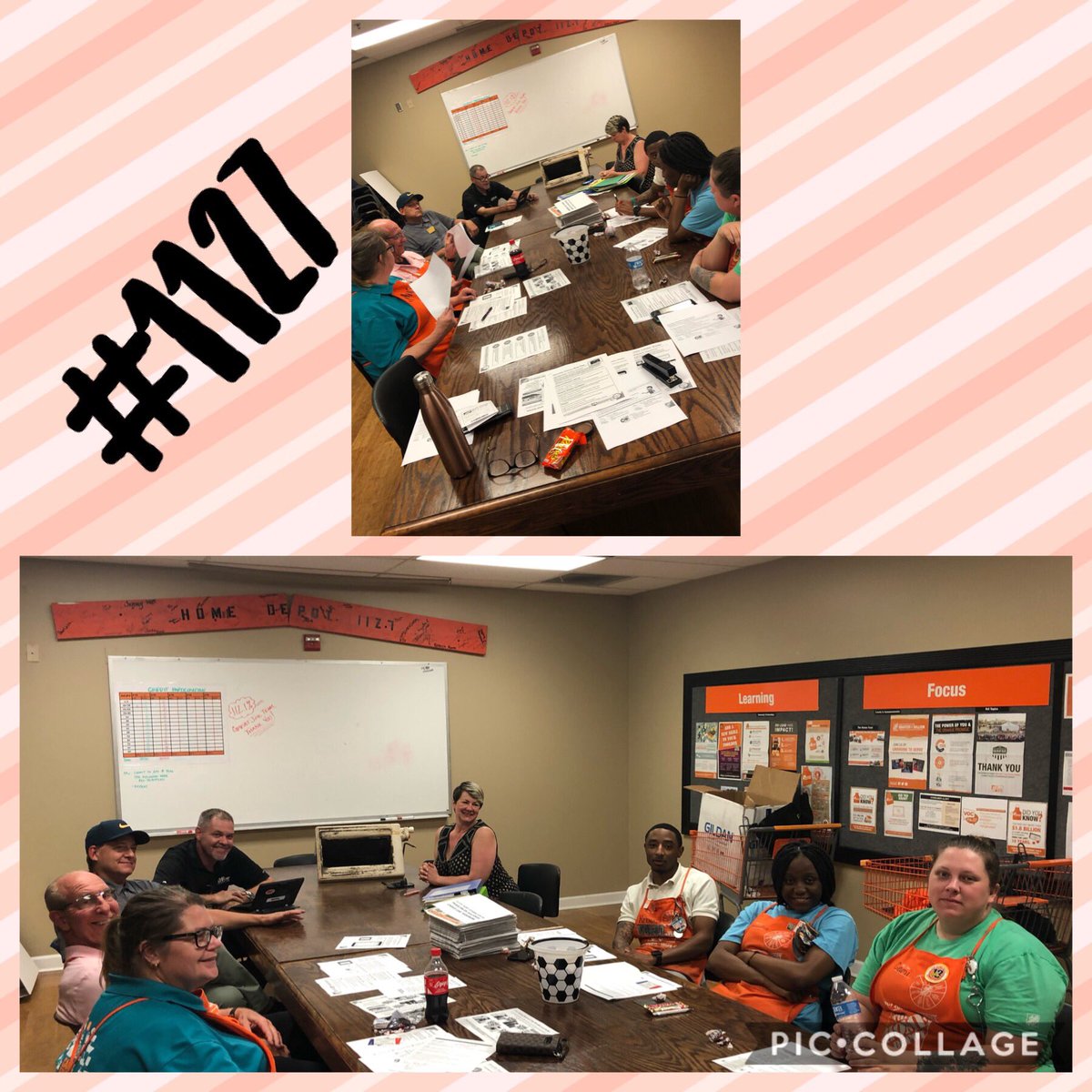 michelle_dehos's tweet photo. Specialty Tuesday @#thd1127 had some special guest Lynn from @AireServ and Greg Snyder my awesome @BehrPaint Rep and Greg O’ Konski from @BehrPaint Training @CHilliardTHD @THD_HXT @BobbyBoaenTHD @spoonholtz @glenn_spitler https://t.co/q9CDrlHHIH