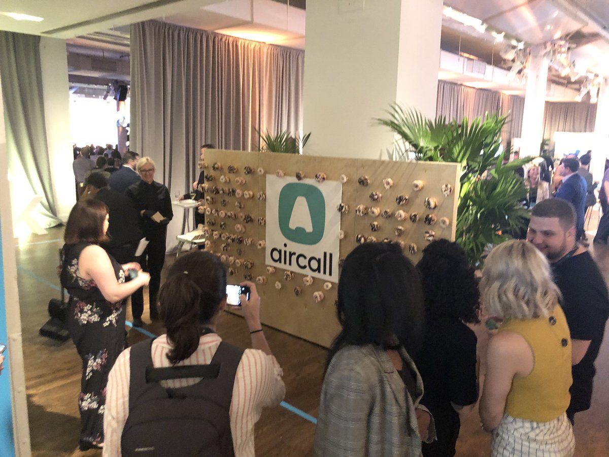 Food for thought! After a great day of learning at <a href="/Zendesk/">Zendesk</a> Showcase NYC, nothing better than the <a href="/aircall/">Aircall</a> donut wall to finish the day! #showcase #ZendeskShowcase #ZendeskPartner #donut