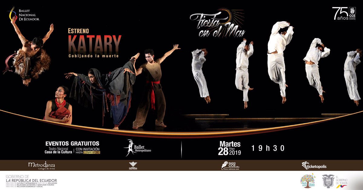 balletNecuador's tweet photo. El Ballet Nacional de Ecuador, estrena el próximo martes 28 de mayo, en el Teatro Nacional de la Casa de la Cultura Ecuatoriana “Benjamín Carrión”, a las 19:30 horas, la obra “KATARY, cobijando la muerte”. Interpretada por el Ballet Metropolitano. Info: https://t.co/8JcUIK7b5v https://t.co/shs2CQIP8C