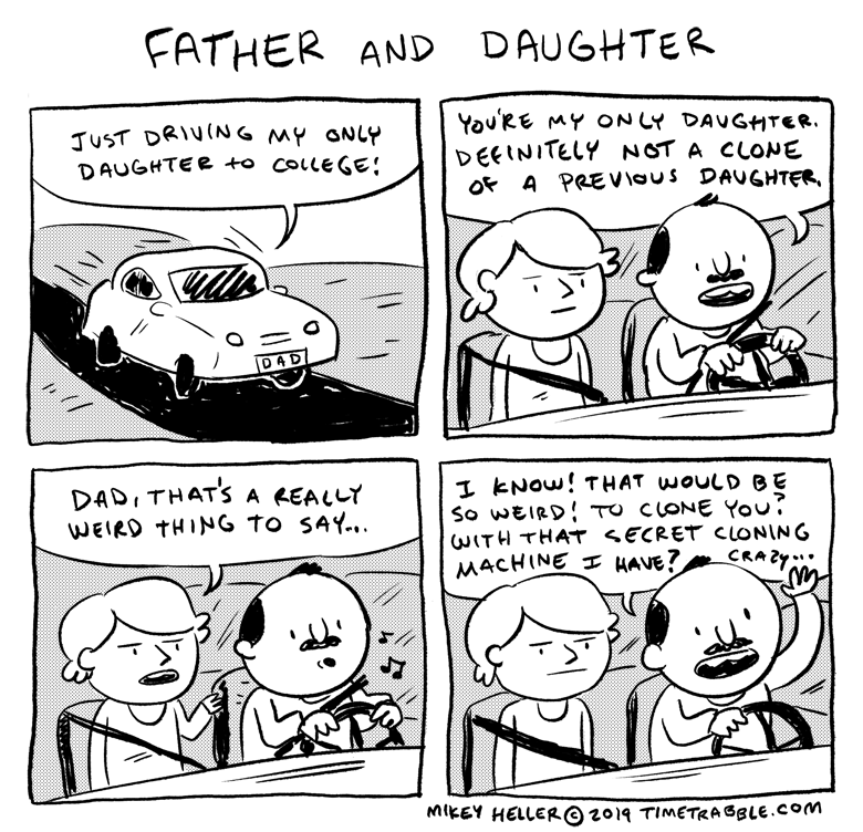 i drew a comic about a father and daughter 