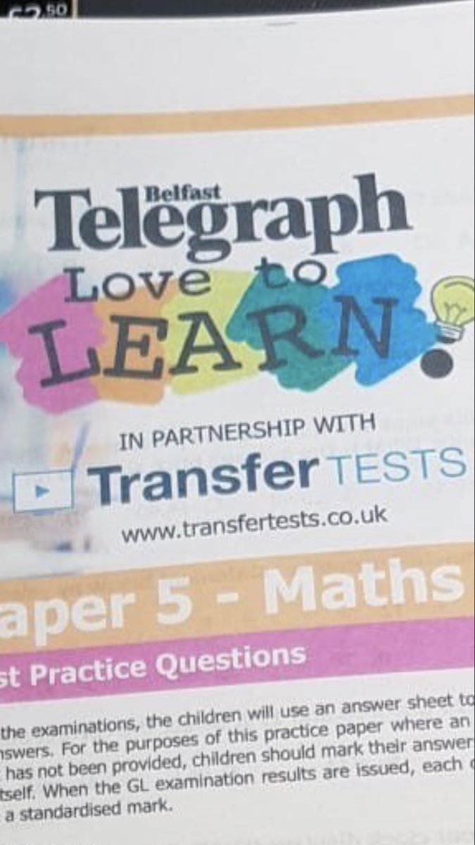 TestTransfer's tweet image. At the start of May, the Belfast Telegraph released full GL Maths practice tests and a full English &amp;amp; Maths combined AQE practice tests. 
Did you get your copies??