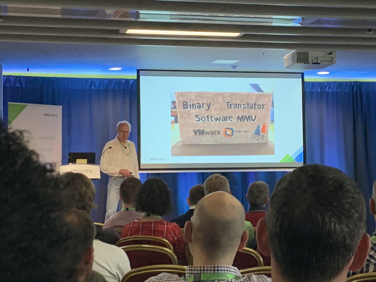 marktfitzgerald's tweet photo. Loved the tombstone cake! Really interesting talk this morning from VMWare Fellow Ole Agesen at #vtechsummit19 A privilege to hear! https://t.co/GiuR17tPEg