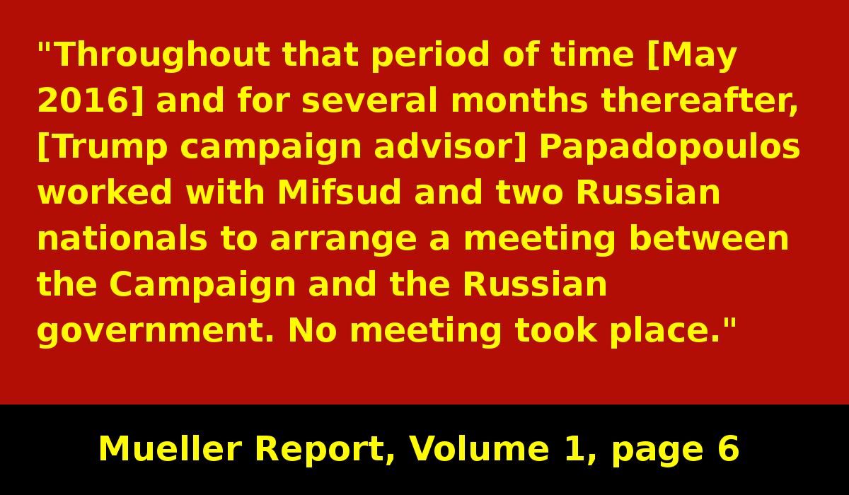 The Russians keep trying to get an OFFICIAL meeting between Russia and the Trump campaign.Again, why?Kompromat? #MuellerReport  https://www.justice.gov/storage/report.pdf