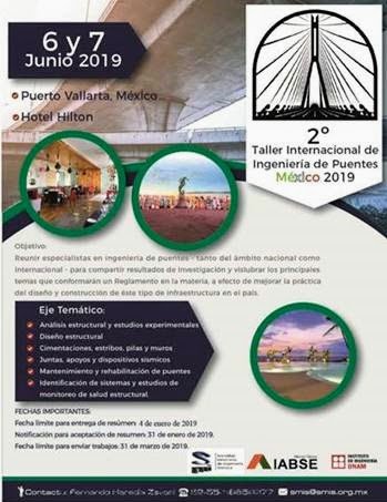anippac's tweet photo. Aprovechen el 2nd. Workshop de Puentes la @SMISDF nos invita a participar, además presentará una charla el Ing. Francisco Delgado de @pretencreto no se la pierdan!! https://t.co/XWge12zxdR
