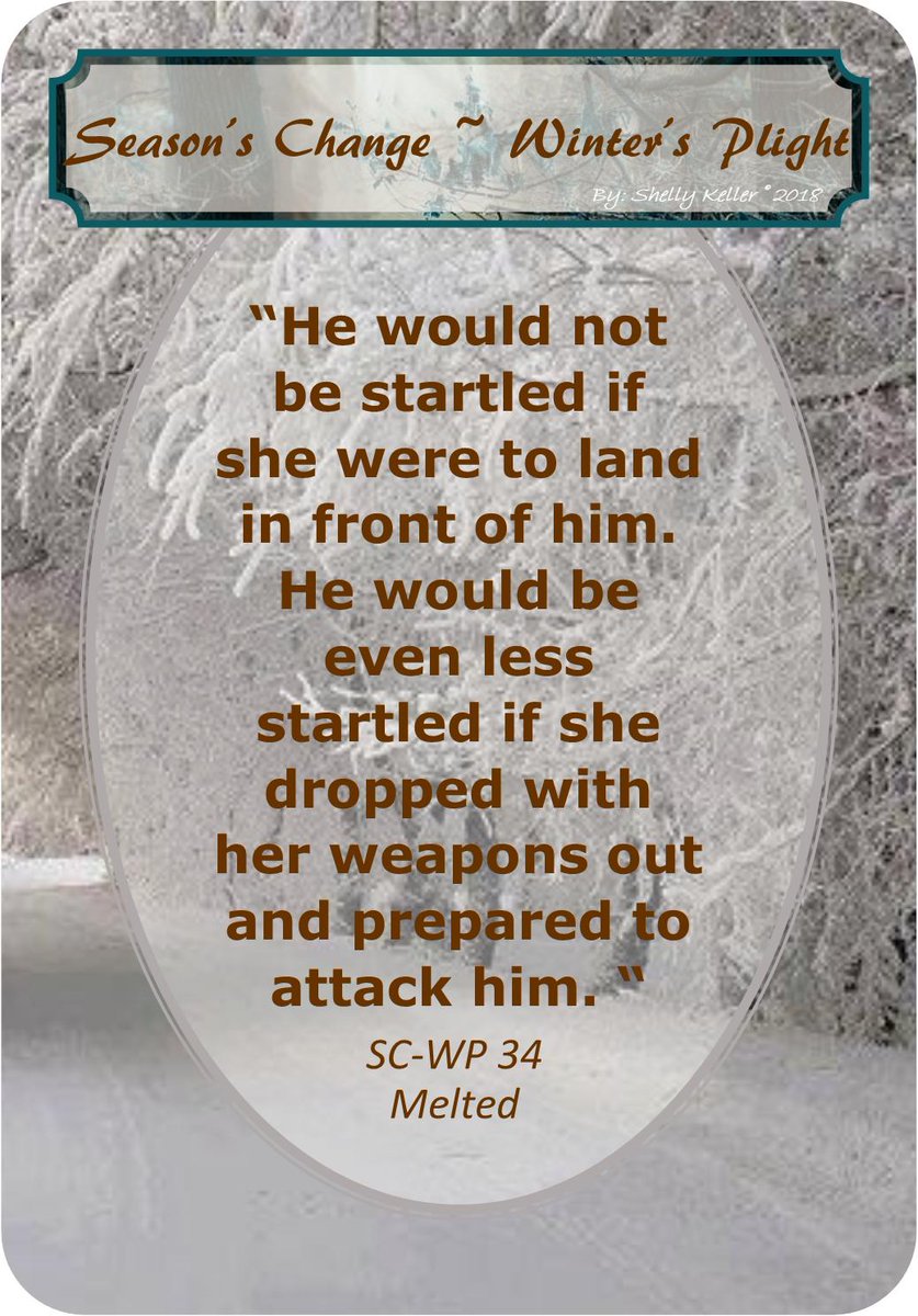 ShellyKeller16's tweet photo. Are you ready for the final two chapters of Season's Change?
#StupidHuman #WintersPlight #DarkFaye #Drow #fanfic #WarriorPrince
The end is near, but a new adventure is beginning. π€ https://t.co/slj9sYk2po