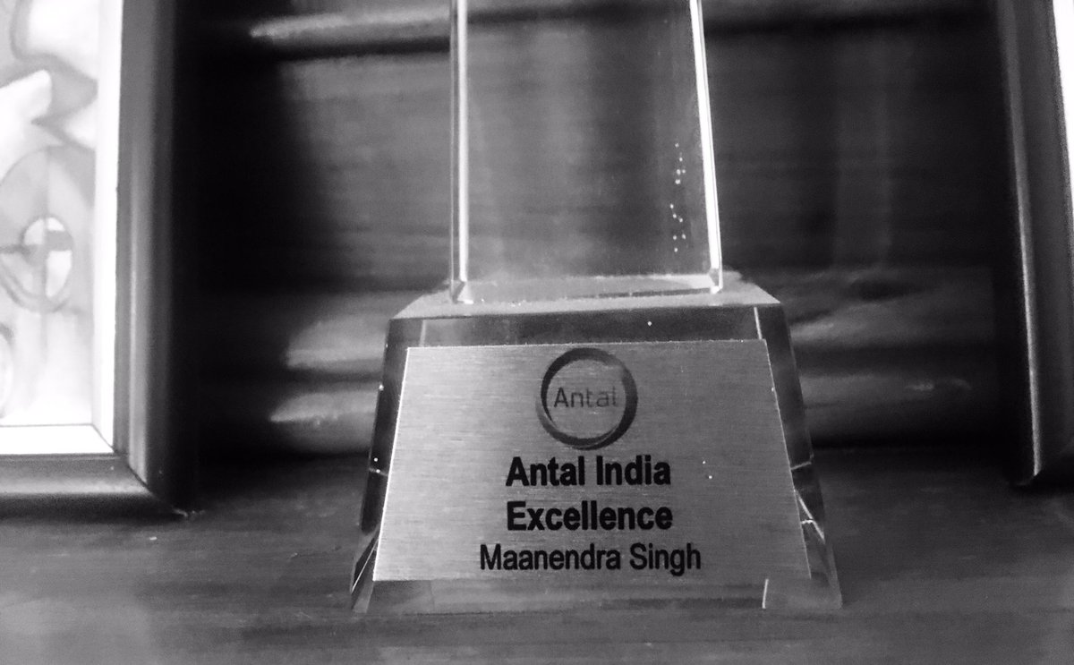 Maanendra's tweet photo. Winner of Antal India Business Excellence Award 2016! #MaanendraSingh #Team #Antal #Squad #AntalGlobal #AntalNetwork https://t.co/POH4UHn5TC