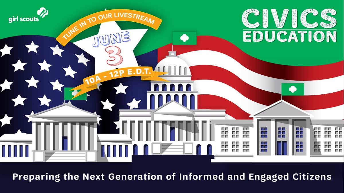 Girl Scouts can play a vital role in preparing the next generation to be involved citizens with a deeper understanding of their government—both now and for the rest of their lives. Don't miss our #FBLive and learn more.