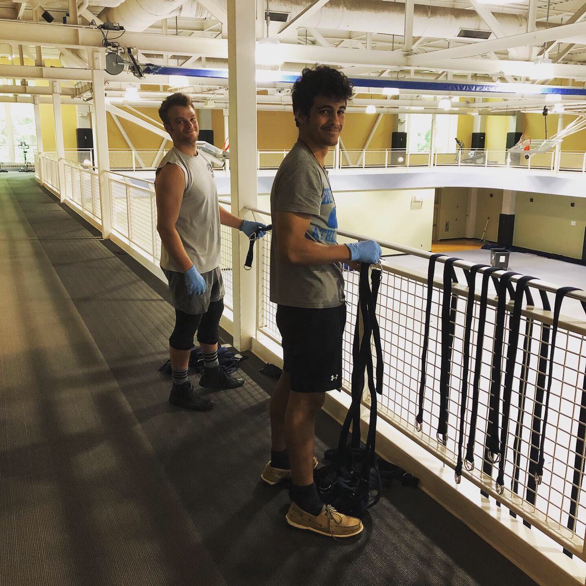 We may be closed but our staff is busy at work, making sure our building is spotless upon re-opening on June 3rd #JHURec