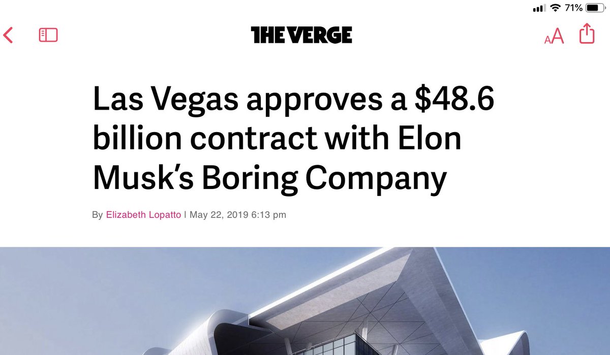 Either it’s a pretty big mistake or #LasVegas is feeling super flush! ⁦<a href="/boringcompany/">The Boring Company</a>⁩ ⁦<a href="/verge/">The Verge</a>⁩