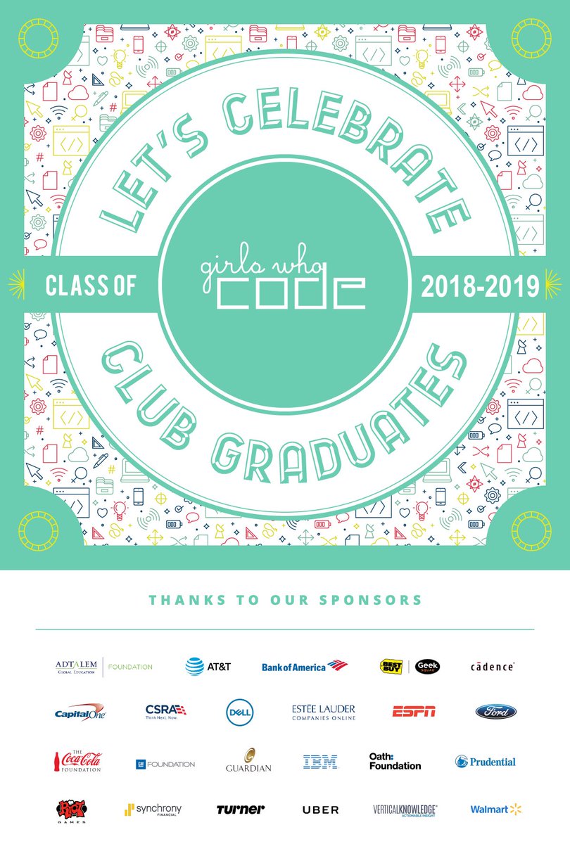 MrsBrem's tweet photo. 🎉Celebrating these amazing @DDMSBuzz @GirlsWhoCode graduates!🎓They shared their creativity, bravery & sisterhood—and projects, too! Big things lie ahead for these girls! Projects made w/ @thunkable @scratch @trinketapp & @weebly! #drivefwd #wonderwake #girlswhocodeclub https://t.co/qgJ9e7fPri