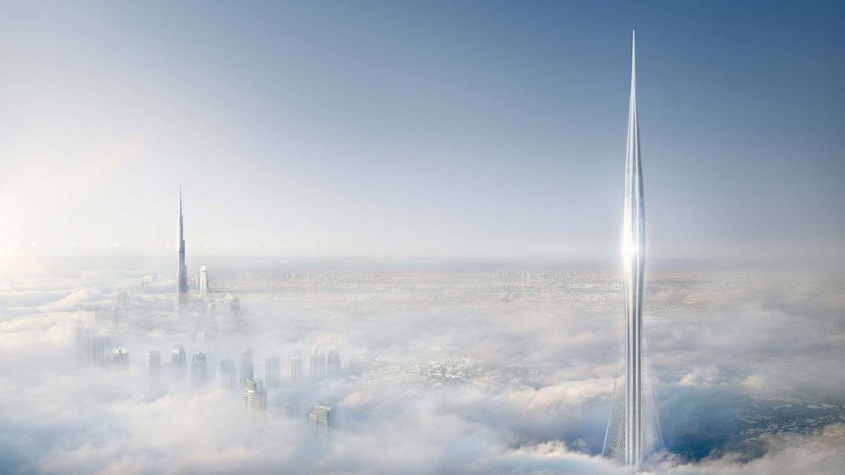 TheB1MES's tweet photo. La ambición, tamaño y límite de la nueva estructura que se esta construyendo en Dubai supone llevar la #ingeniería y la #construcción a nuevas cuotas de altura - VIDEO: https://t.co/zEEibUAFh0 https://t.co/aVamWnprYa