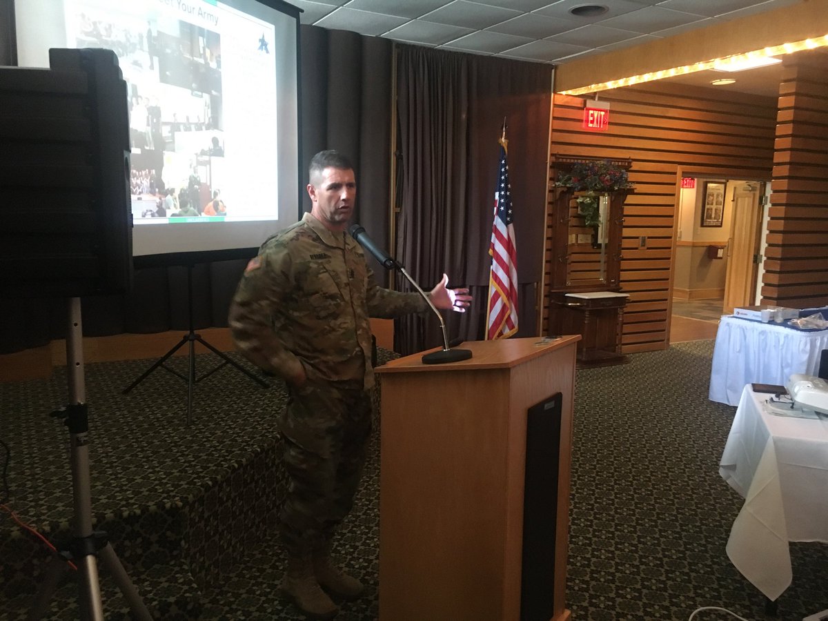 CSM Daniel Hendrex gave an awesome update to our Board of Governors this evening regarding Vocational Credentials, going out to major metropolitan cities to “Meet Your Army” and An ACFT Pilot Program.