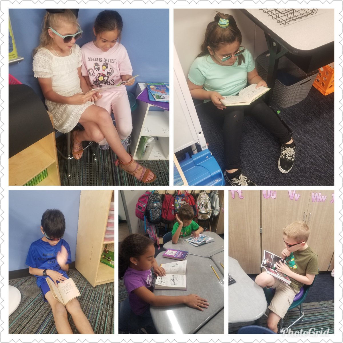 CagaraMary's tweet photo. Reading in style today #lemmlions #lifelongreaders https://t.co/l88KllJeW5