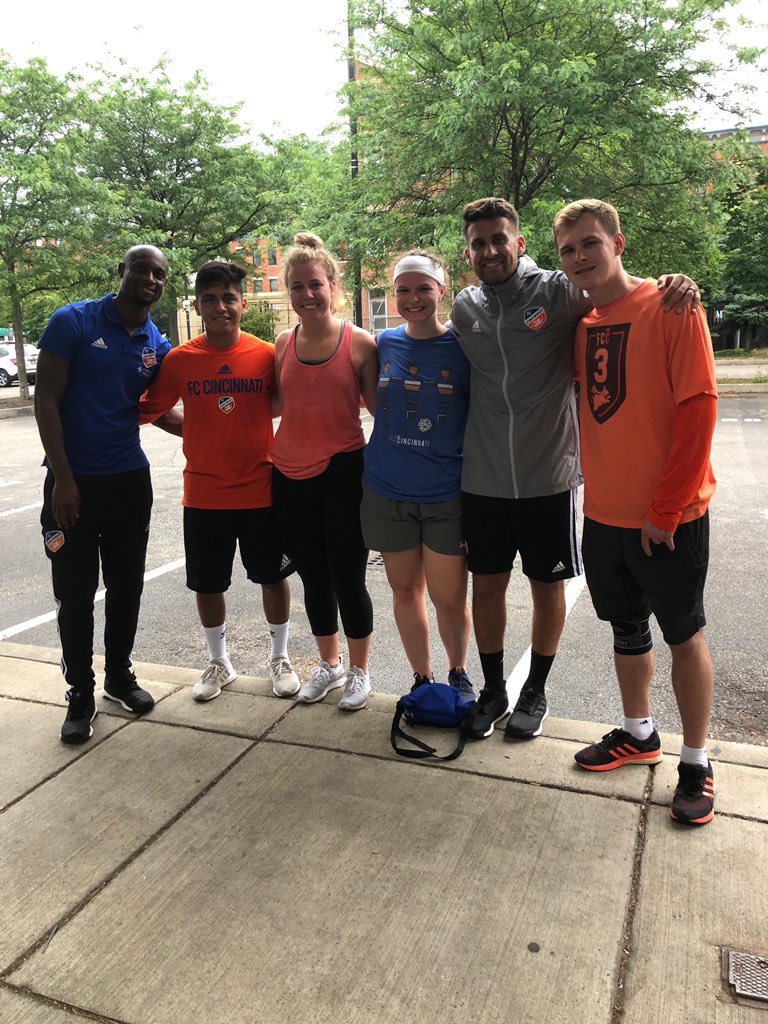 We had a great time (and a great workout) at Market Muscles! Thanks for the great coaching <a href="/fccincinnati/">FC Cincinnati</a>