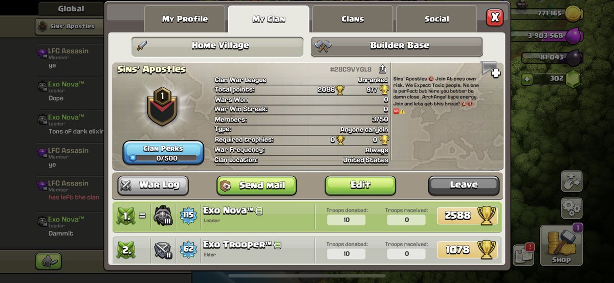 Join losers #ClashOfClans