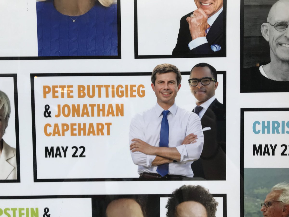 carolinerkenny's tweet photo. Here at @92Y on the Upper East Side of Manhattan, @PeteButtigieg will soon speak with @CapehartJ https://t.co/4Zqm8lhmi0