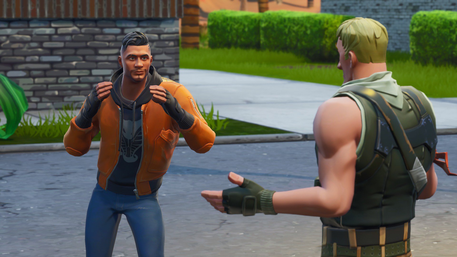 Something popped when the Default's combat boots stroke his balls....