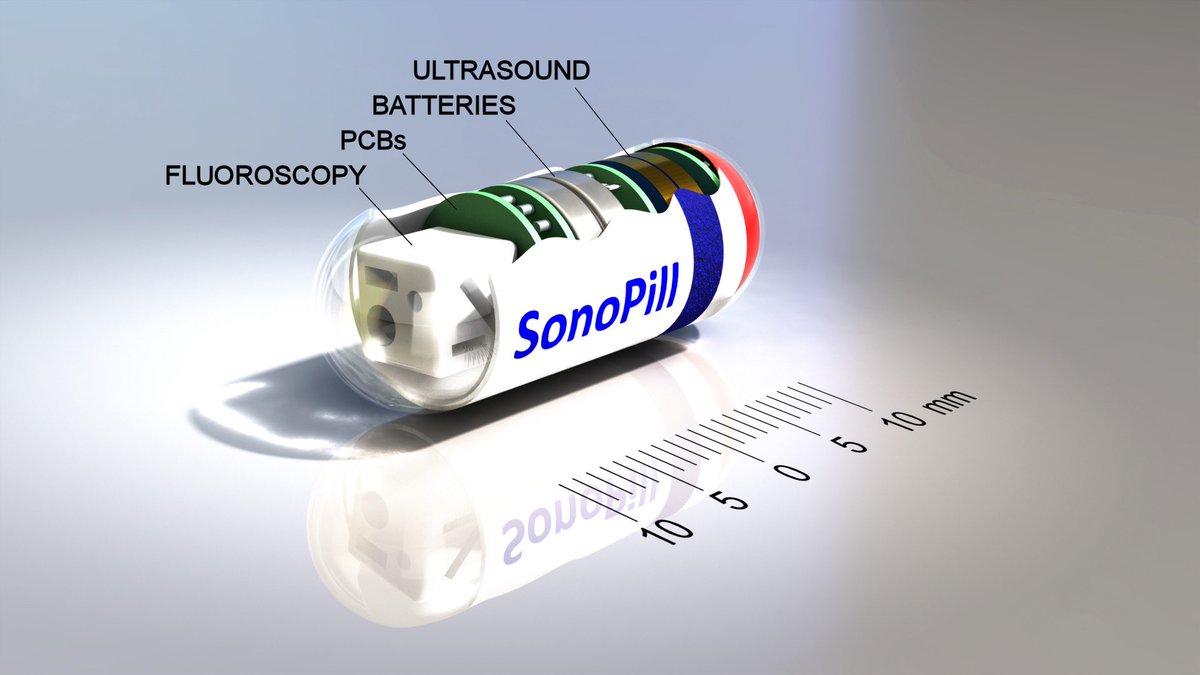 The <a href="/SonopillUK/">Sonopill</a> research team developed a pill with ultrasound imaging that would allow medical staff to see the entire digestive system in unprecedented detail. 💊 You can imagine the tiny scale this work was done at, and all from scratch. #NIWeek
