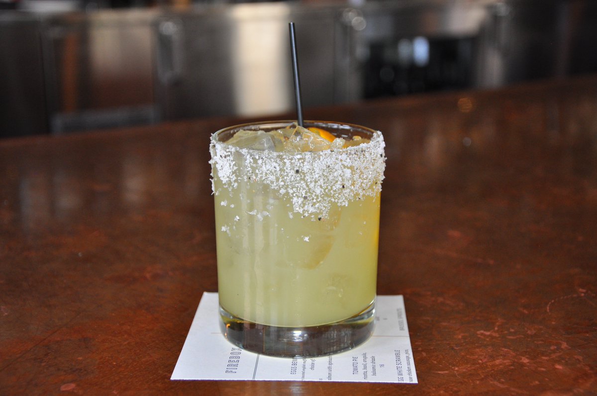 Tonight &amp; tomorrow’s Market Cocktail: “THE BEACH BOD” // @stgeorgespirits citrus vodka - lime - agare - @anchoreyeslicor verde - cucumber - s&amp; p rim #oopswedrankitall #ctdrinks #hartfordhasit #drinks #bartenderlife #barlife #drinkphotography #drinkgram #mixology #mixologist