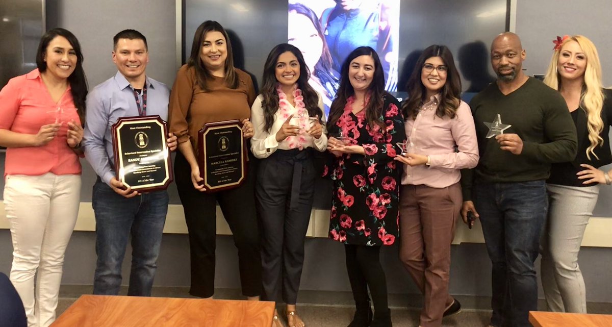 Shout-Out to these beautiful humans! We honored them today for their commitment and service. Thank you for saving one starfish at a time! #BISofTheYear #StarfishAward #teamBCSD