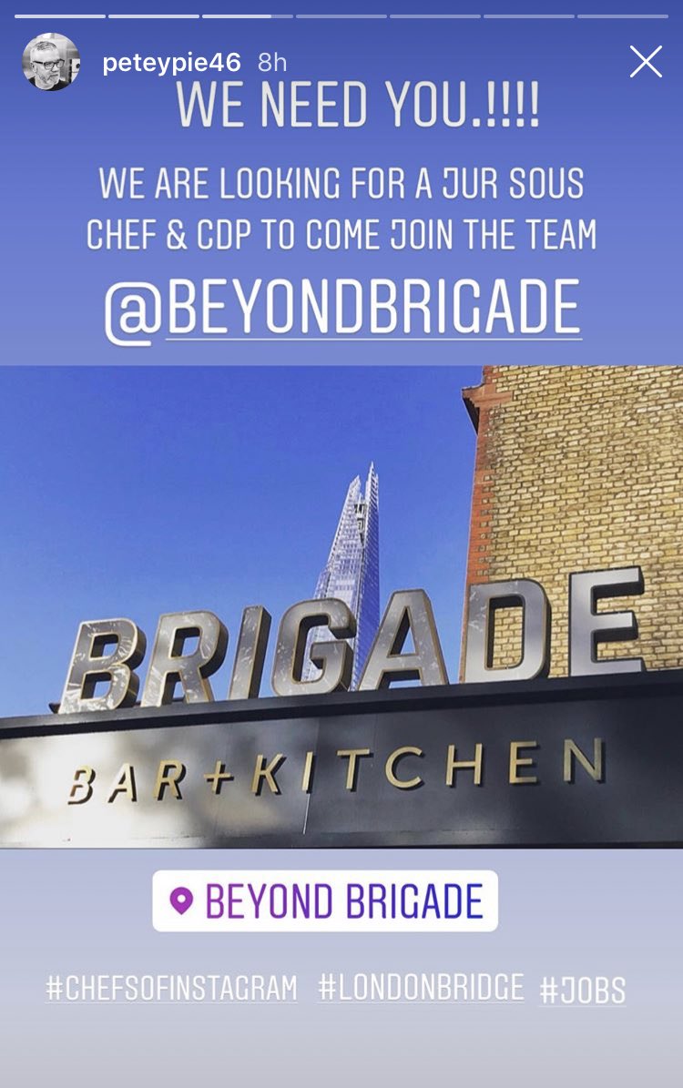 MattJBolam's tweet photo. #Hospitality #careers #baxterstorey #beyondbrigade #londonjobs https://t.co/YUpe7tOUju