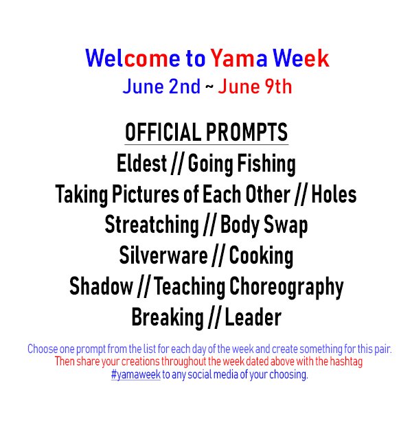 ArashiWeek's tweet photo. Hello everyone! Just your friendly reminder of the upcoming Arashi Weeks and their prompts! Get your stuff ready to participate and let's have lots of fun! 

#YamaWeek #NinoWeek #SakuraibaWee #ArashiWeek https://t.co/oE5hk0fC82