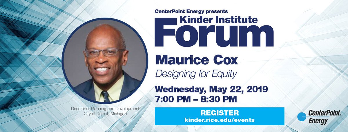 RiceKinderInst's tweet photo. If you're unable to make it to our #KIForum with @MauriceDCox tonight, we'll be live streaming his lecture on our Facebook page. You can check it out here: https://t.co/f9gTEa7Mnj https://t.co/ystf6AlZl0