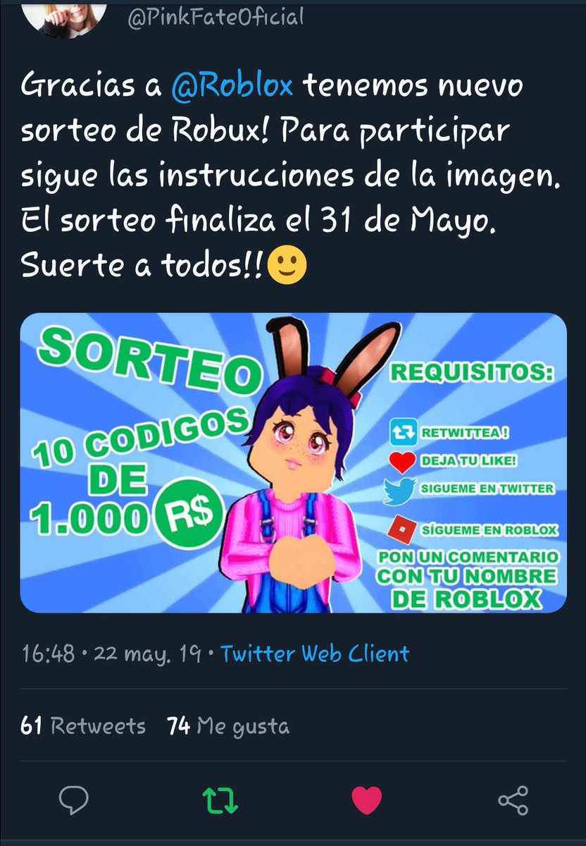 Pinkfate Pinky On Twitter Gracias A At Roblox Tenemos - only parents can play this in roblox rated r