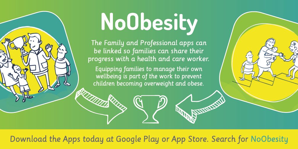 2 free apps - #NoObesity Professionals &amp; #NoObesity Families, developed by @NHS_HealthEdEng to develop workforces supporting families on #obesity &amp; for families to set goals supporting their own health &amp; wellbeing. Download the apps today! @PHE_uk <a href="/DHSCgovuk/">Department of Health and Social Care</a>  <a href="/NHSEngland/">NHS England</a> @HEE_TEL