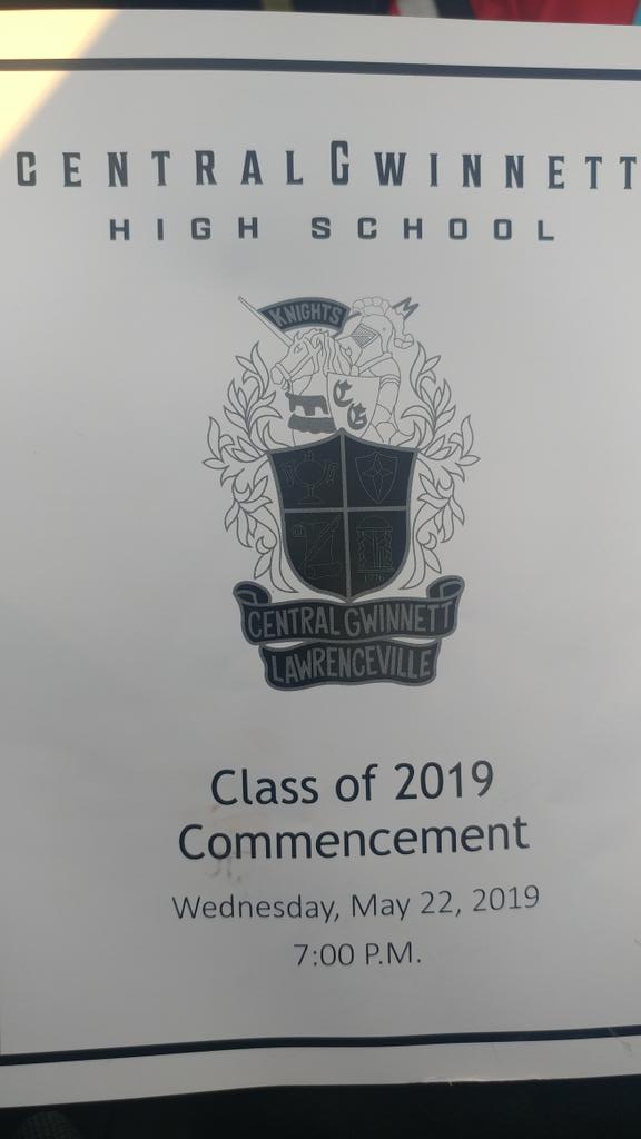mcanew's tweet photo. @JenkinsElem GCPS Cluster Principals celebrate CGHS 2019 senior graduates. #goblackknights https://t.co/mnRuGndyfo