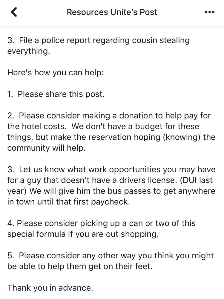 stephlagrant's tweet photo. I’m so moved every single day by the work @ResourcesUnite does. No judgment, no egos, just humans helping humans. https://t.co/I2ias8BUoK