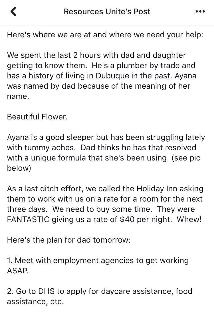 stephlagrant's tweet photo. I’m so moved every single day by the work @ResourcesUnite does. No judgment, no egos, just humans helping humans. https://t.co/I2ias8BUoK