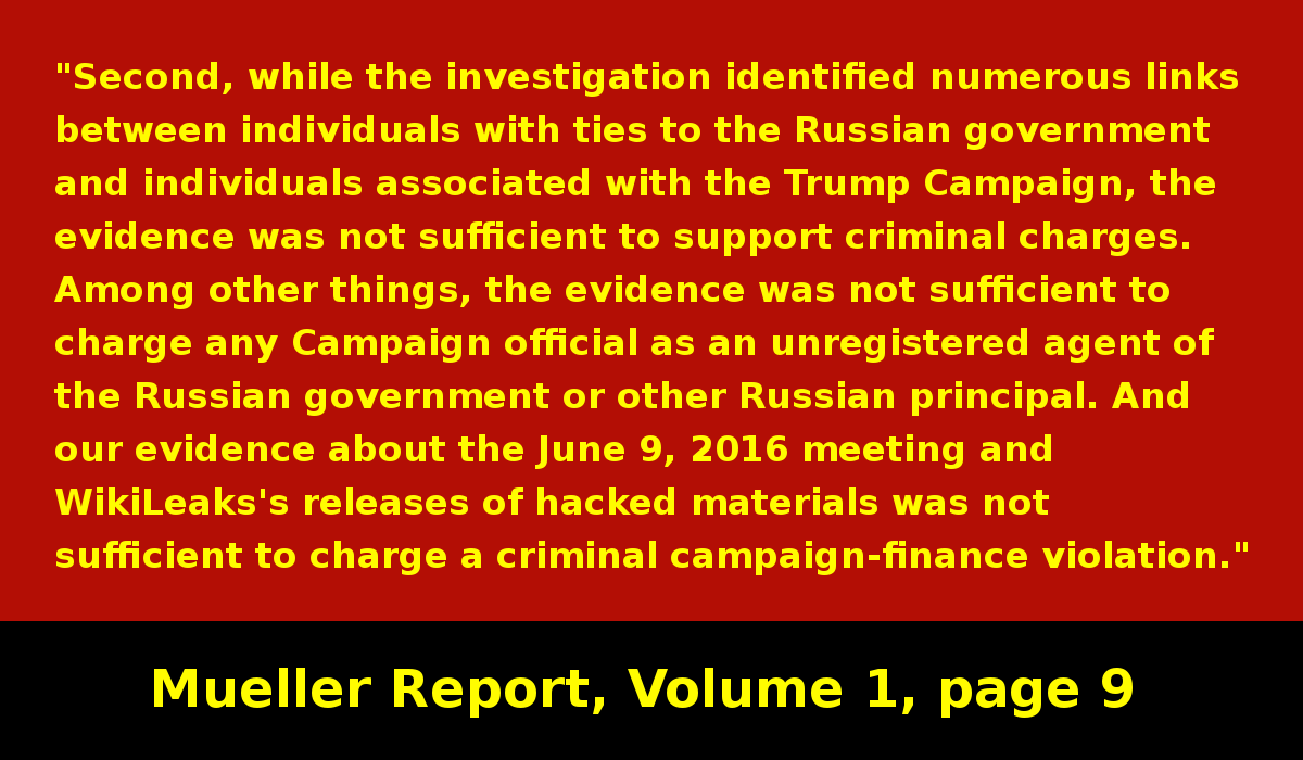 So there WAS evidence that at least one Trump campaign official was "an unregistered agent of the Russian government"Just not sufficient evidence to meet Mueller's extremely (overly?) strict guidelines. #MuellerReport  https://www.justice.gov/storage/report.pdf