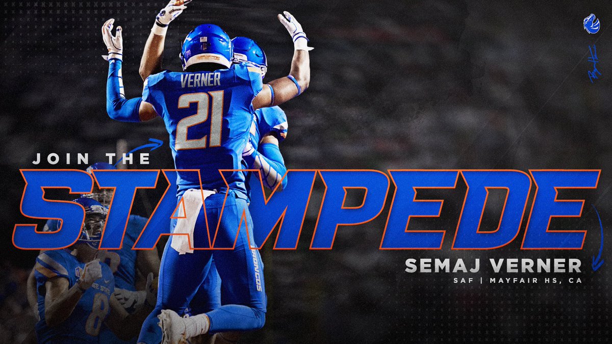 semajvern's tweet photo. I am beyond bless and excited to announce ! I have received an offer from Boise State !!! #BleedBlue 🔷🔶 https://t.co/j68yJ6G6Yv