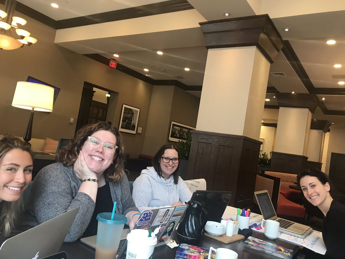 sewilkie's tweet photo. Stickers I would give to all of these amazing ladies! Thank you for your rich and thoughtful efforts planning an entirely new experience for your #students So thankful to be sharing this journey with you! #UnhingetheStatusQuo #edchat #cpchat https://t.co/D0dVcVNw6F