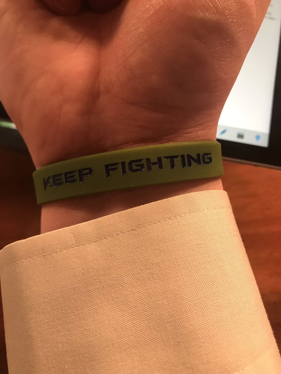 BenWineman's tweet photo. It was such an amazing day watching the entire state of Montana welcome home a hero. A true miracle from God.
So I have to #WearGreenforWade for his return to the Treasure State!
Thanks @Trooper_TJ for hooking us up with these amazing bracelets!
#WadeStrong #301Strong https://t.co/meGpd8nbfa