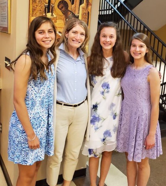 Wonderful 8th grade graduation <a href="/StMatthewIndy/">Saint Matthew Parish</a>! We are so proud of these three young women being awarded Cathedral Scholar, Presidential Scholar and Holy Cross Award. <a href="/GoCathedral/">Cathedral HS</a> is anxious to have you on campus. #GoIrish2023