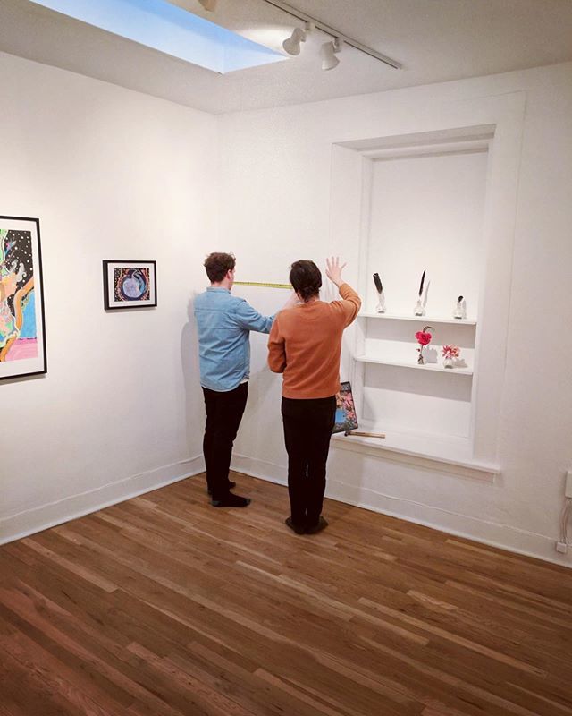 last🌛🌜night. Install is complete for Drew MC’s Love Spell... come see it at No Land on Saturday? Learn more &amp; RSVP at the link in our profile.
.
#art #simplysantafe #artgram #santafenm #artworld #artgallery #nolandgallery #drewmc #lovespell #artcolle… bit.ly/2VNOAk0