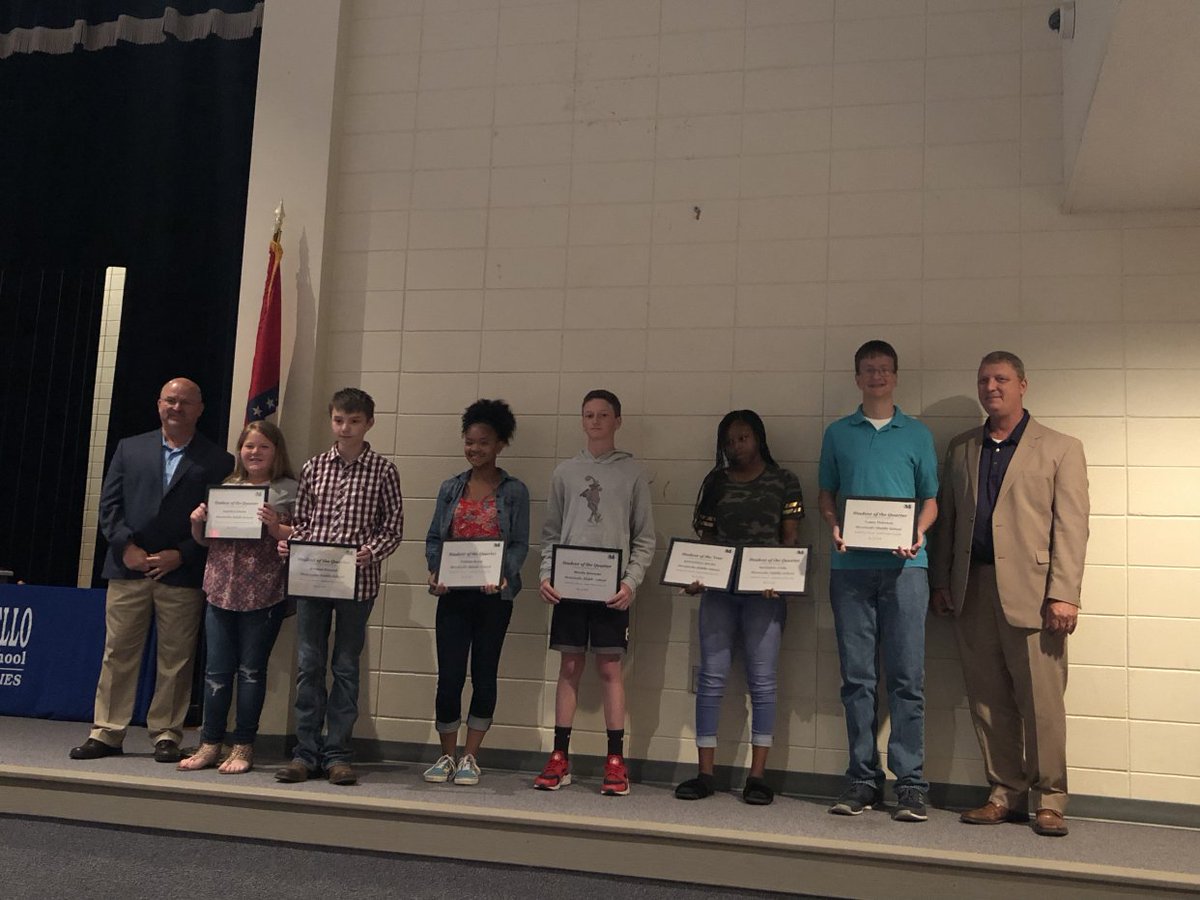 Congratulations to the students of the quarter for the 4th nine weeks and students of the year!