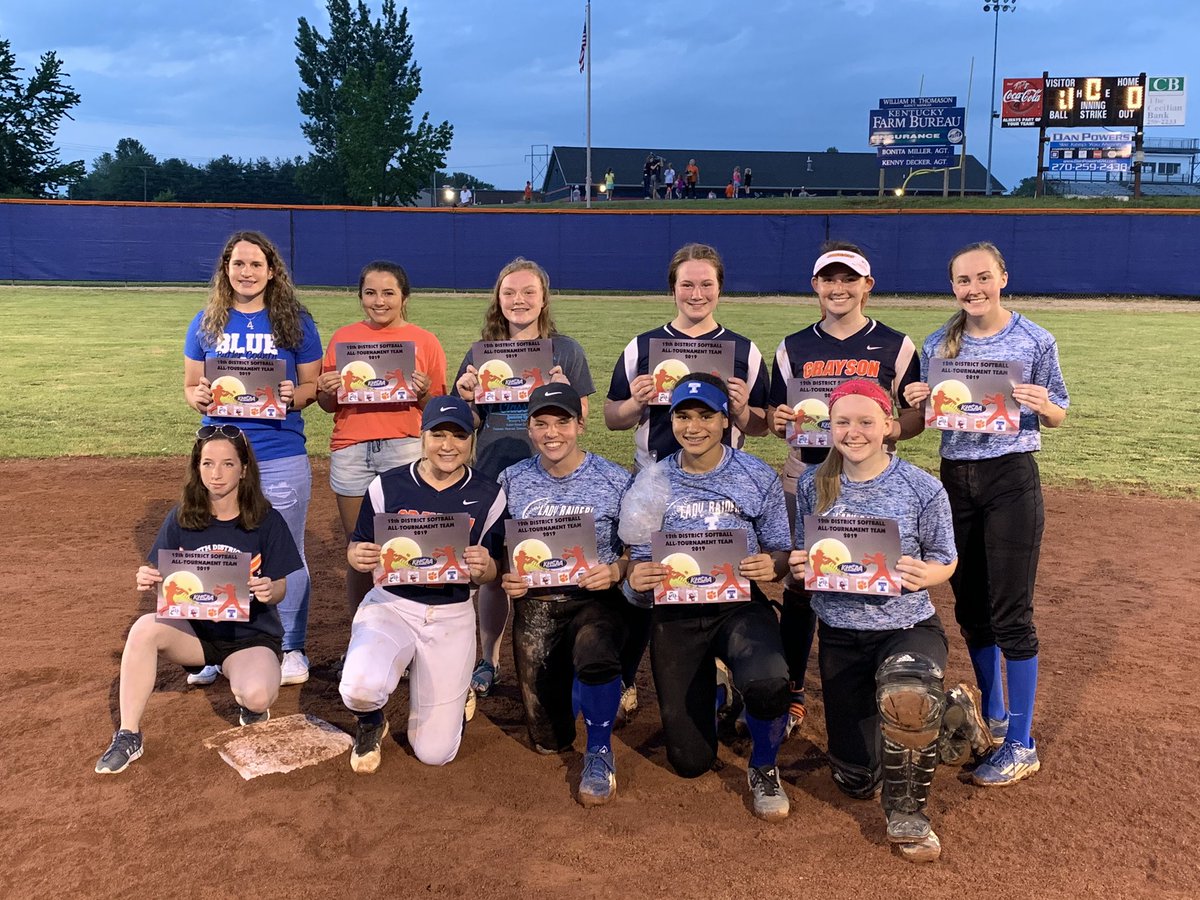 Cougar Sports on K105 (@k105sports) on Twitter photo Congratulations to <a href="/GraysonCoSB/">Lady Cougar Softball</a>’ Bailey Snyder, Kenzie Renfrow and Lindsay O’Neal for being named to the All-Season 12th District team.
Also to Lindsay O’Neal, Kenzie Renfrow and Maddie Duvall for being named to the 12th District All-Tournament team. Congratulations to <a href="/GraysonCoSB/">Lady Cougar Softball</a>’ Bailey Snyder, Kenzie Renfrow and Lindsay O’Neal for being named to the All-Season 12th District team.
Also to Lindsay O’Neal, Kenzie Renfrow and Maddie Duvall for being named to the 12th District All-Tournament team.