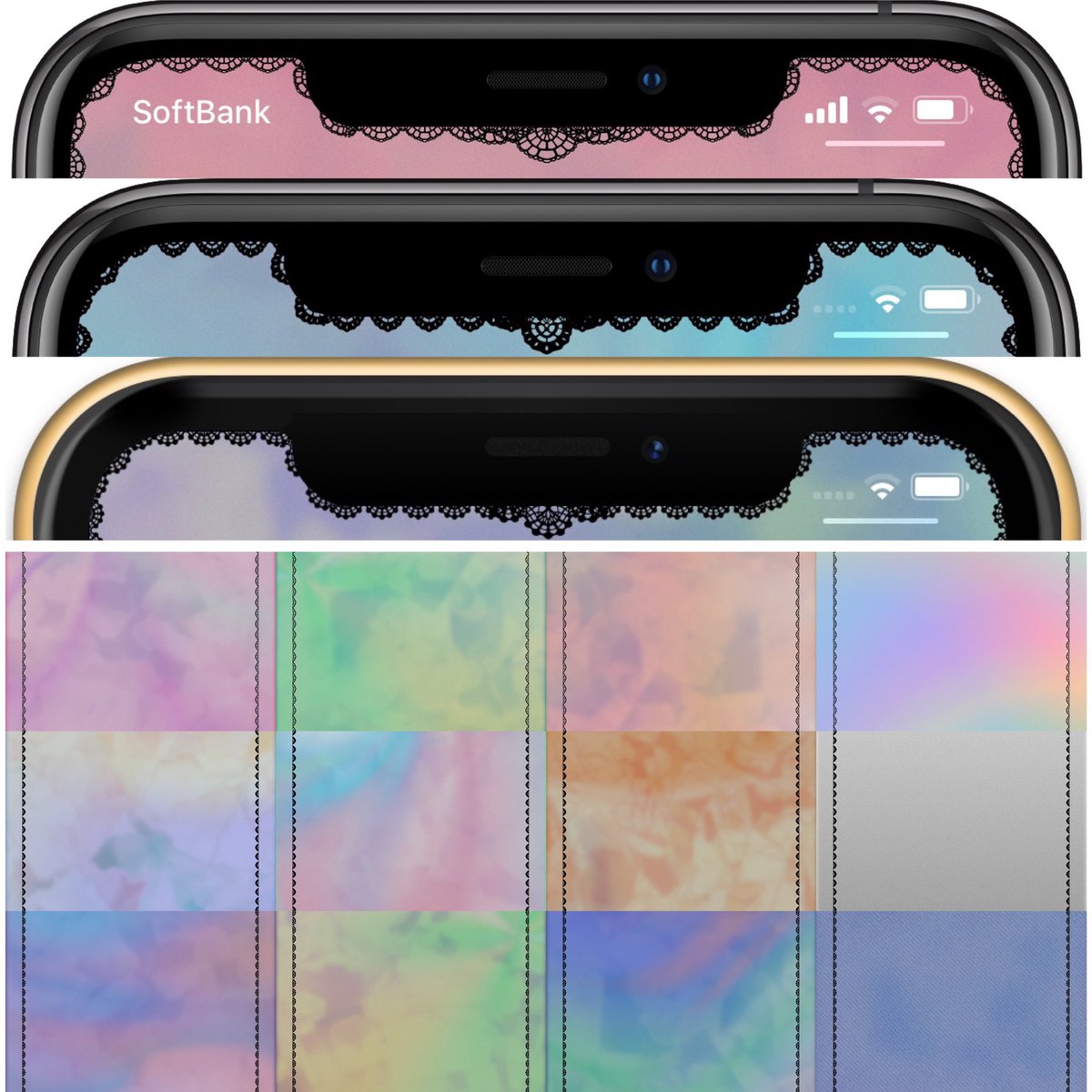 Hide Mysterious Iphone Wallpaper 不思議なiphone壁紙 Twitterren Xシリーズiphoneのベゼルをレースにする壁紙刷新 Xs Maxとxrにも対応 各12枚 一部ではドックの下が Wallpaper Which Makes The Bezel Of X Series Iphone Lace Pattern Is Renewed Xs Max And