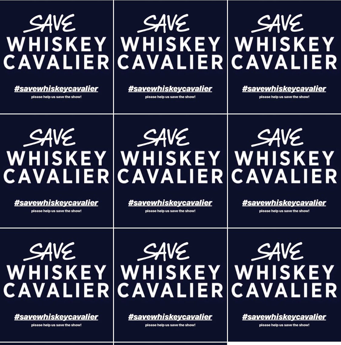 RecruiterEllen's tweet photo. Dear @ABCNetwork: We hope you #SaveWhiskeyCavalier so tonight isn’t the last episode we watch on your stations! https://t.co/XBmILwV5TH