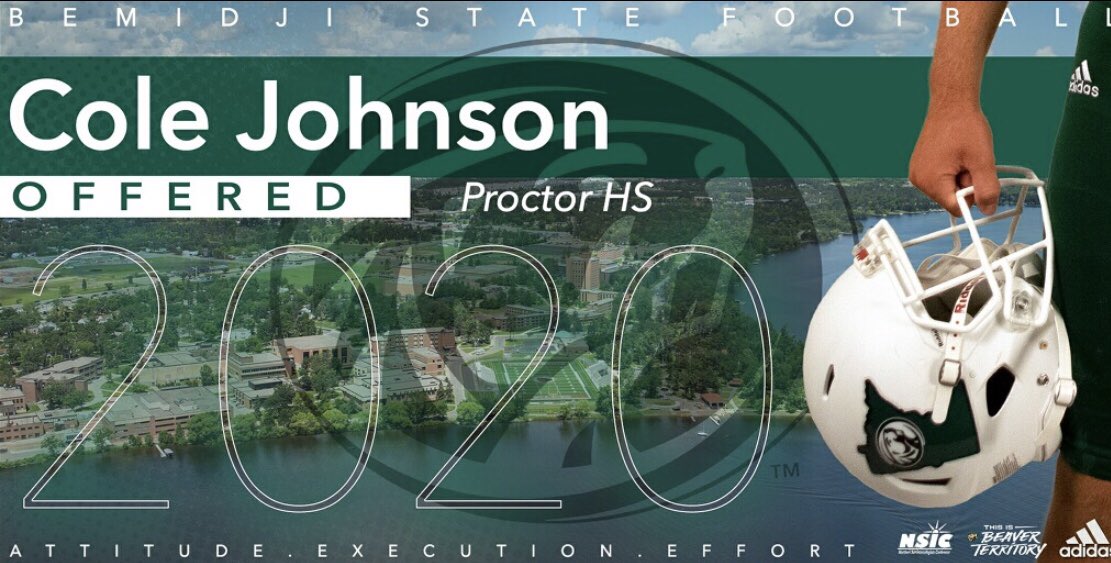 Just got off the phone with <a href="/CoachRichJahner/">Coach Rich Jahner</a> and I am very blessed and excited to get my first college offer from <a href="/BSUBeaversFB/">Bemidji State Football</a>