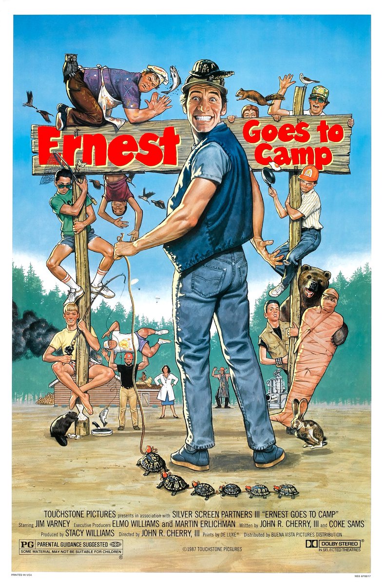 FilmNewsNos's tweet photo. 🎬MOVIE HISTORY: 32 years ago today, May 22, 1987, the movie 'Ernest Goes to Camp' opened in theaters!
#JimVarney #VictoriaRacimo #IronEyesCody #JohnVernon #LyleAlzado #GailardSartan #DanielButler #PatrickDay #ScottMenville #JacobVargas #RichardSpeightJr #ToddLloyd #DannyCapri https://t.co/2fvZdq1yRU