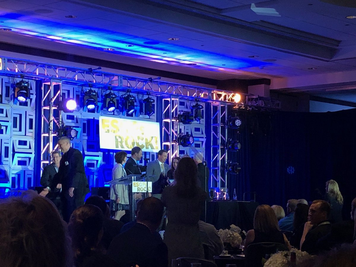 Wow!!  Way to represent!  ESOP Association Chapter of the year went to Iowa/Nebraska!!  #ESOPsRock #employeeownership  so much hard work and dedication from these folks!