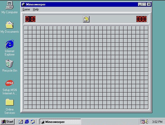 TechOldschool's tweet photo. Oh yeah... Minesweeper! Vintage gaming for the win! #Minesweeper #retrogaming #RetroPC #RetroComputer #Windows98 #windows98se #Microsoft #OldSchoolTech #retrocomputing #virtualbox #technologyhistorian #retropc #vintagepcgames https://t.co/v5S9P1ooJd
