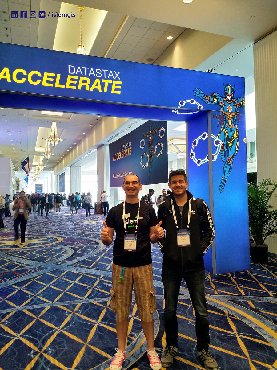 DataStax Accelarete 2019 - Apache Cassandra NoSQL Conference' tayız! #İşlemGIS #DataStax #Conference #Maryland #USA