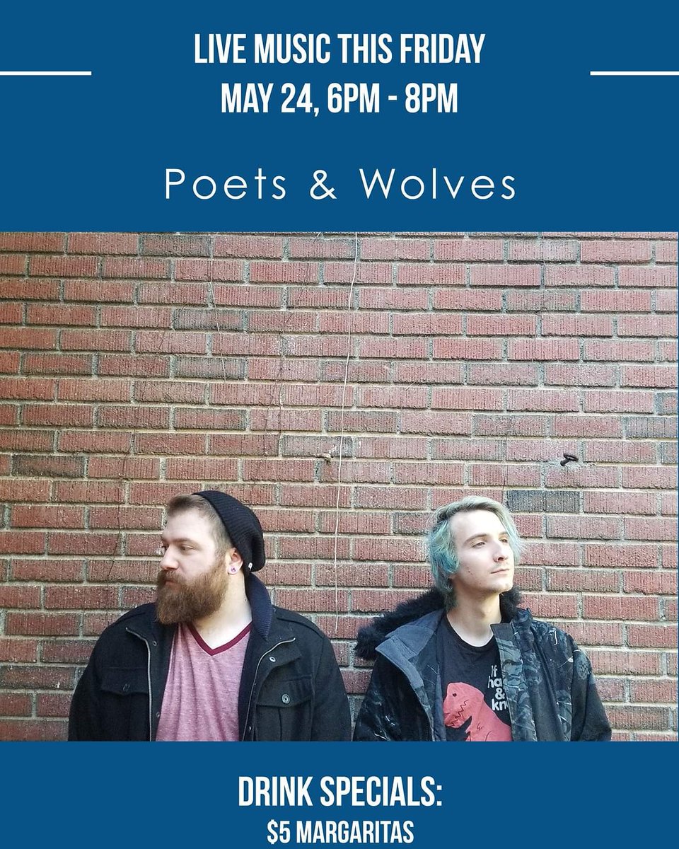 PoetsandWolves's tweet image. This Friday.
Cranfords Tea Tavern
Greeley Co.
#PoetsandWolves