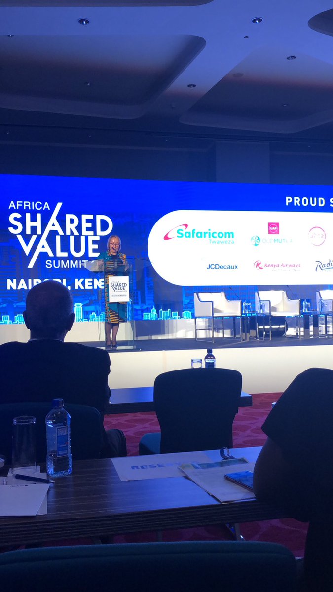 NtsholeFoundat1's tweet photo. CEO of Shared Value Africa, Tiekie Barnard sharing the vision of the company as well as this years Theme: Africa’s Business Growth is grounded in Collaboration #ASVS19 #NF4SharedValue #ProfitWithPurpose https://t.co/CzNTzAgnqo