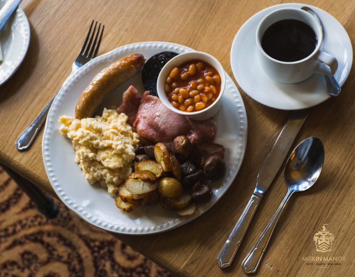 Enjoy a delicious breakfast at Miskin Manor, either as part of your room booking or before a meeting.

Breakfast is served on weekdays from 6:30 until 9, and on weekends from 8 until 10.

To book a room, call 01443 224 204 or email Reservations@Miskin-Manor.co.uk